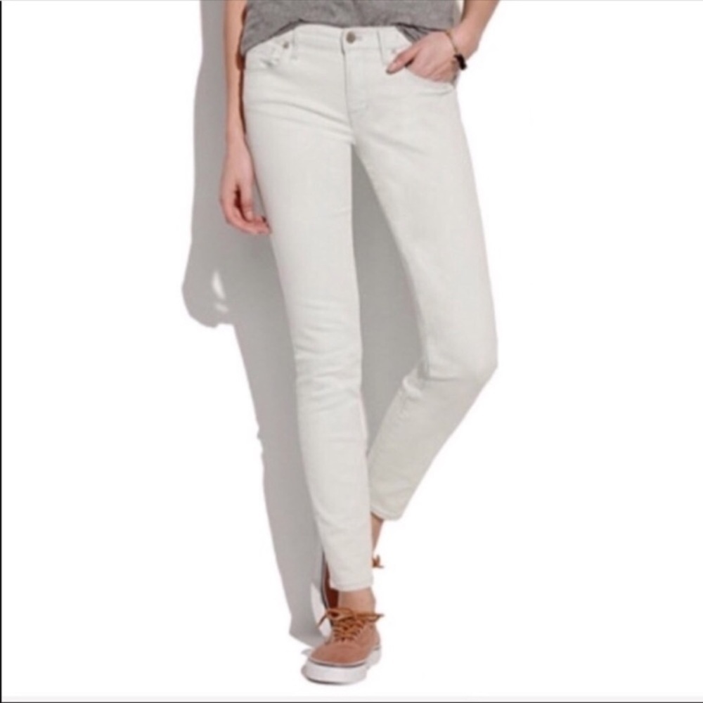 Madewell Light Grey Skinny and Cropped Jeans